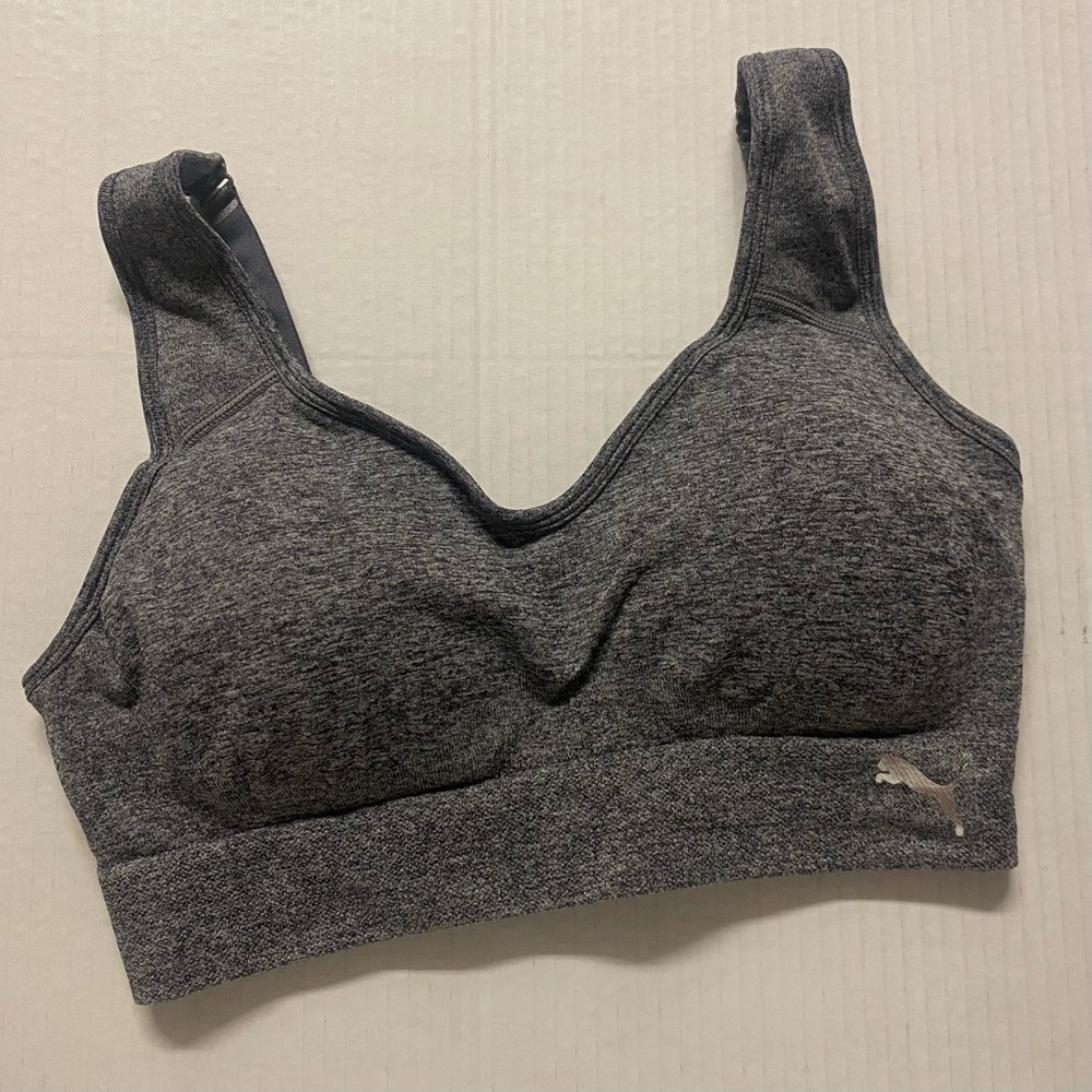 Puma Performance NWOB Seamless Sports Bra Bundle 2 Pack Comfort Stretch Sz M